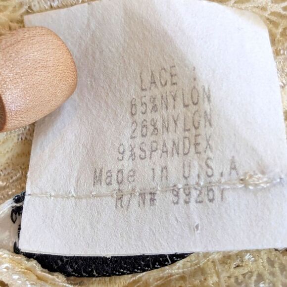 VTG 80s Casadei Lace Ruffle Witchy Hyper Feminine Coastal Cowgirl MD Duster - Picture 11 of 11